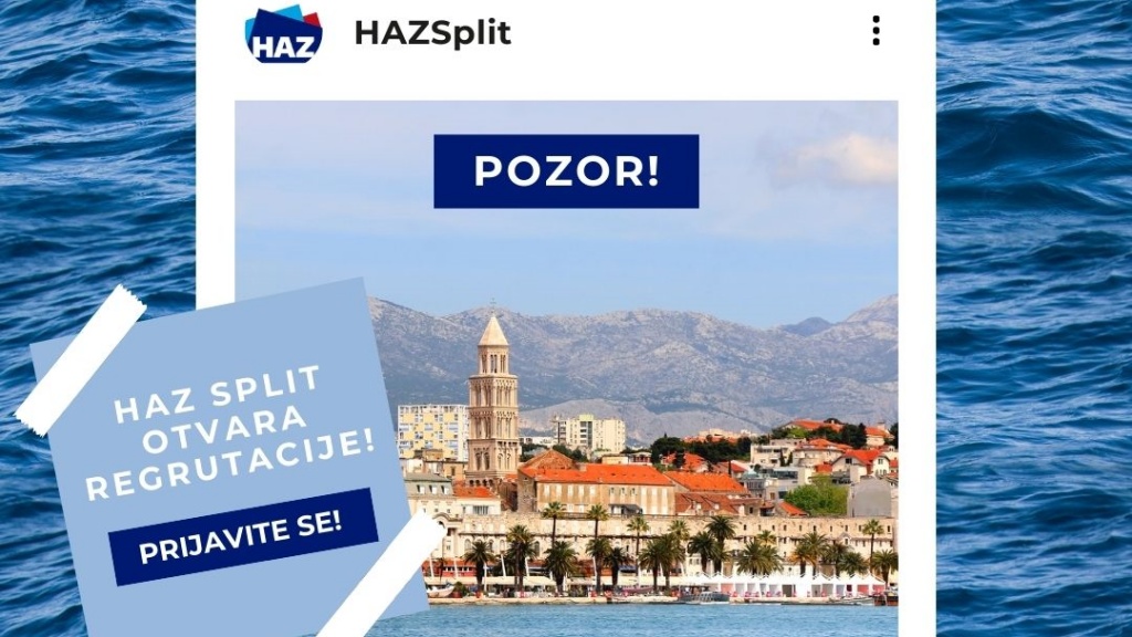 Poziv studentima za priključenje podružnici Hrvatske ak. zajednice (HAZ) u Splitu